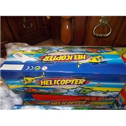 BOX OF NEW DIECAST METAL TOY HELICOPTERS