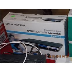 ELECTROHOME DVD PLAYER WITH KARAOKE