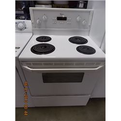 STOVE - WHIRLPOOL - WHITE APPLIANCE SOLD $75 OR MORE - 24 HOUR WARRANTY - MONDAY 5PM