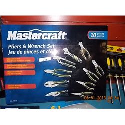 MASTER CRAFT 10PC PLIER & WRENCH SET