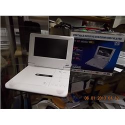PORTABLE DVD 7" PLAYER - CORDS ETC