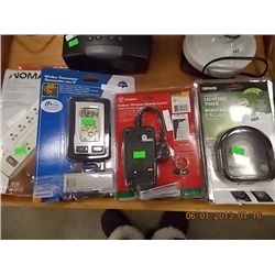 NEW - WOODS LIGHT TIMER/ OUTDOOR WIRELESS REMOTE CONTROL/ NOMA POWER BAR/ WIRELESS THERMOMETER