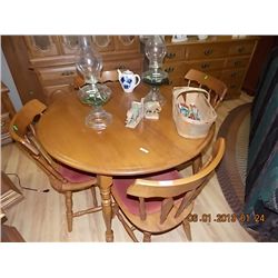 MAPLE TABLE & 4 CHAIRS