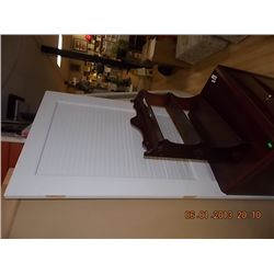 DOOR - NEW - LOUVER - PRIMED WHITE - KNOB HOLE - 34"