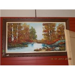 LARGE OIL PAINTING ON CANVAS