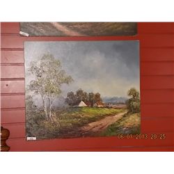 OIL ON CANVAS - FARM