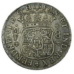 Pillar Dollar, 8 Reales 1749-MoMF, Choice EF.