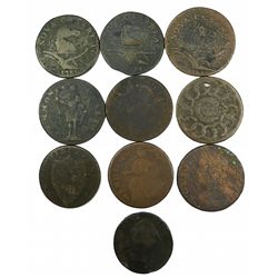 Low Grade Colonial Bronze Lot.