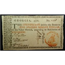 Georgia, $1.00, 1776. PCGS VF30.