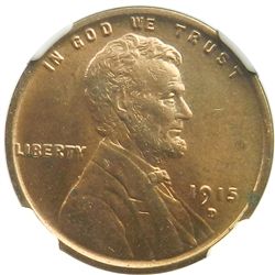 Lincoln Cent, 1915-D, NGC MS62RD.