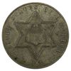 Image 1 : Three Cents Silver, 1861 Fully original Choice EF.