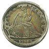 Image 1 : Seated Liberty Dime, 1838, AU, colorful obv.