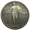 Standing Liberty Quarter, 1917 T-1, Toned Choice EF-AU.