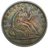 Seated Liberty Half Dollar, 1849. Choice EF-AU, colorful.
