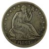 Seated Liberty Half Dollar, 1861-O, Fine-VF.