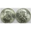 Image 1 : Franklin Half Dollar Pair.