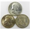 Image 1 : Middle Date Franklin Half Dollar Trio.