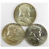 Image 1 : High Grade Franklin Half Dollar Trio.