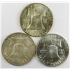 Image 2 : High Grade Franklin Half Dollar Trio.