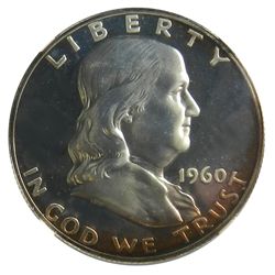 Franklin Half Dollar, 1960. NGC Proof 67 Star.