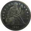 Seated Liberty Silver Dollar, 1860-O, SEGS VF20, reverse grades EF.