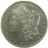 Morgan Silver Dollar, 1879-CC. Capped CC. Key date. Cleaned EF, a few lt mks, rn.