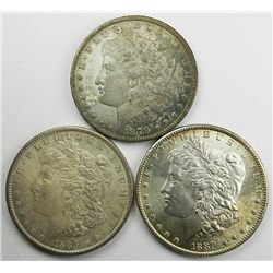 Early Morgan Dollar Trio.