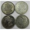 Four Piece Morgan Dollar Lot.