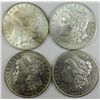 Image 1 : Four Coin Morgan Dollar Group.