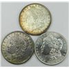 Uncirculated Morgan Dollar Trio.