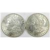 Morgan Silver Dollar Pair, 1902-O. Unc to Ch. BU.