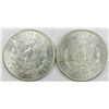 Image 2 : Morgan Silver Dollar Pair, 1902-O. Unc to Ch. BU.