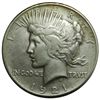 Peace Silver Dollar, 1921, Key date, hairlined VF