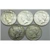 Peace Silver Dollar Quintet.