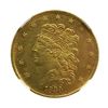 Half Eagle, Classic Head, 1835. NGC AU details.