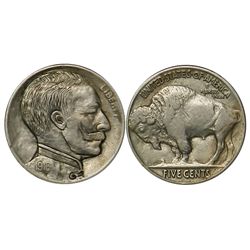Kaiser Wilhelm Beautifully Carved 1916 Nickel.