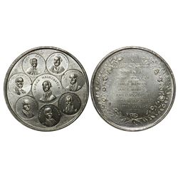 George Washington Eight Presidents Medal, c. 1840. Lustrous Unc, a few lt mks.