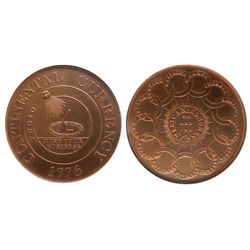 So-Called Dollar - Continental Dollar Restrike. HK-853. Copper. NGC MS64RD.