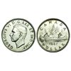 Image 1 : Canada Silver Dollar, 1947 Blunt 7. Reflective Choice AU-Unc, faint hairlines. Appealing.