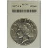 Image 1 : 1927-D PEACE DOLLAR ANACS AU50