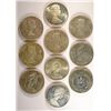 Image 1 : ( 10 ) ASSORTED CANADIAN SILVER DOLLARS