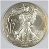 Image 1 : 1999 AMERICAN SILVER EAGLE, BU  ONE OUNCE .999 SILVER COIN