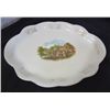 Image 2 : LOT OF 2 VASES, SERVING PLATTER AND 4 SALT BOWLS