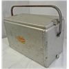 Image 5 : VINTAGE METAL, ALUMINUM COOLER, ICE CHEST, HINGED LID, CRONCO PORT-O-RATOR