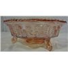Image 2 : PINK CARNIVAL GLASS-BUTTERFLY AND BERRY DESIGN BOWL