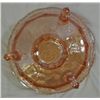 Image 3 : PINK CARNIVAL GLASS-BUTTERFLY AND BERRY DESIGN BOWL