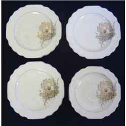 4 VINTAGE LIDO W.S. GEORGE DISHES