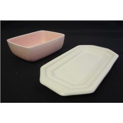 VINTAGE SOAP TUB AND BUTTER PLATE