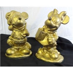 OFFICIAL DISNEY STATUES OF MICKEY #809  AND MINNIE # 816 MOUSE FROM 1997