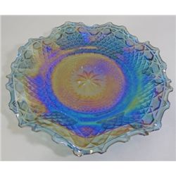 Iridescent Carnival Glass Hostess Plate in Original Box. Mint condition.